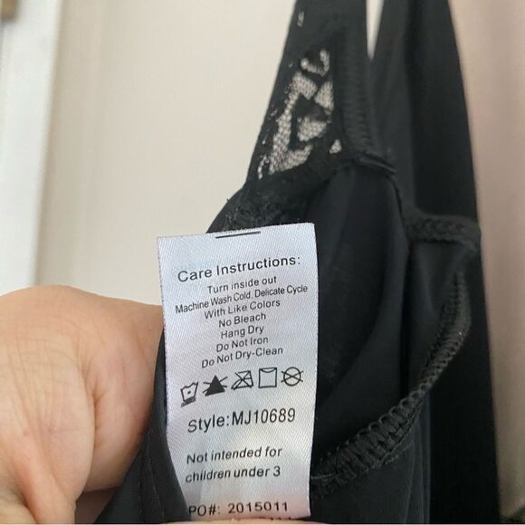 WEISSMAN Dance Costume burgundy Halter Strap Romper With Lace MJ10689 adult SA - Picture 6 of 12